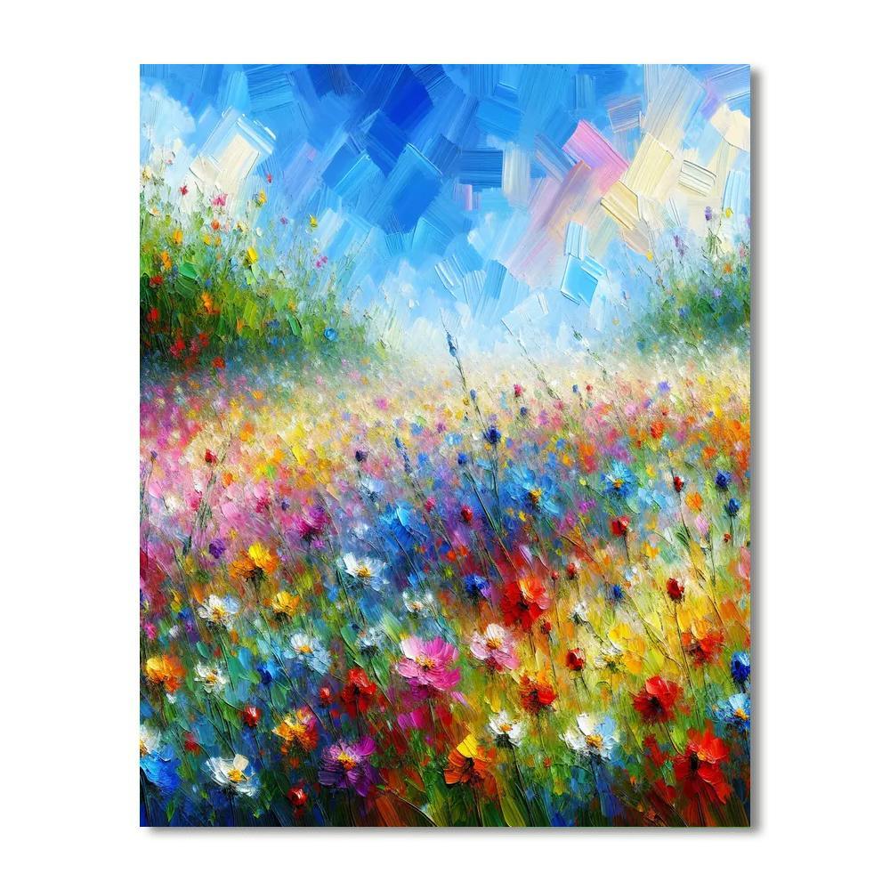 Wildflower Meadow Symphony Painting By Numbers Kit