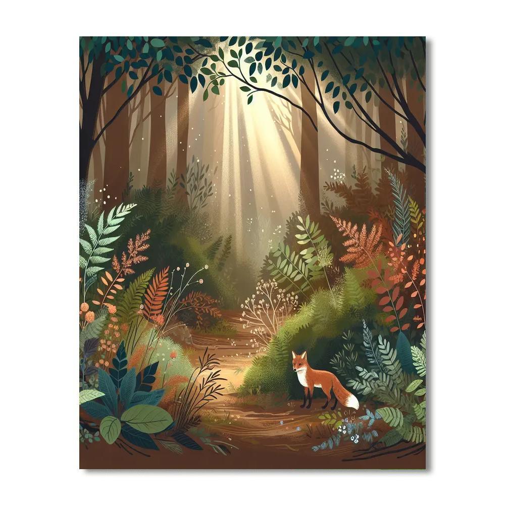 Fox's Woodland Wonder Numbered Painting Kits