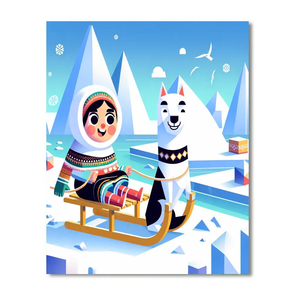 Arctic Adventure Journey Painting Number Kit