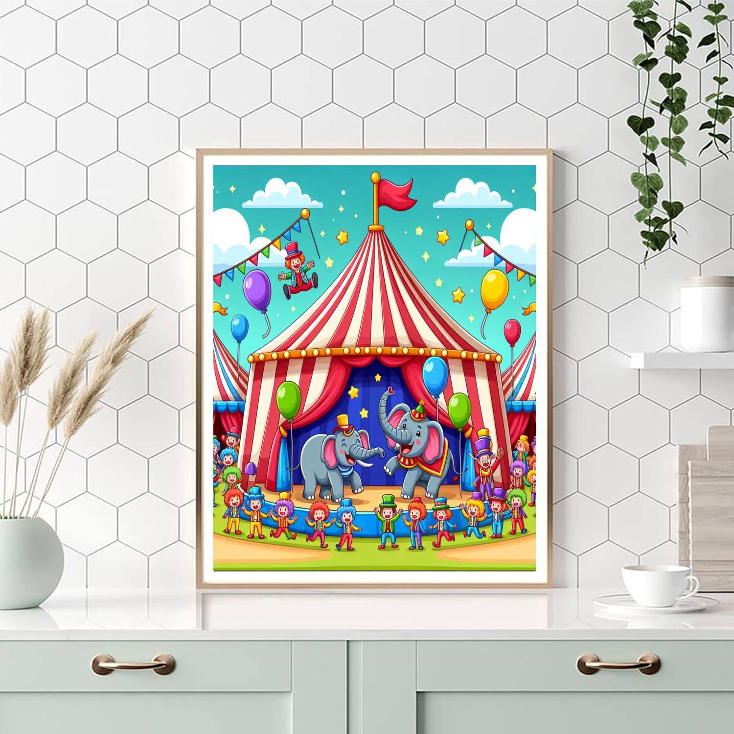 Funky Circus Extravaganza Paint By Number