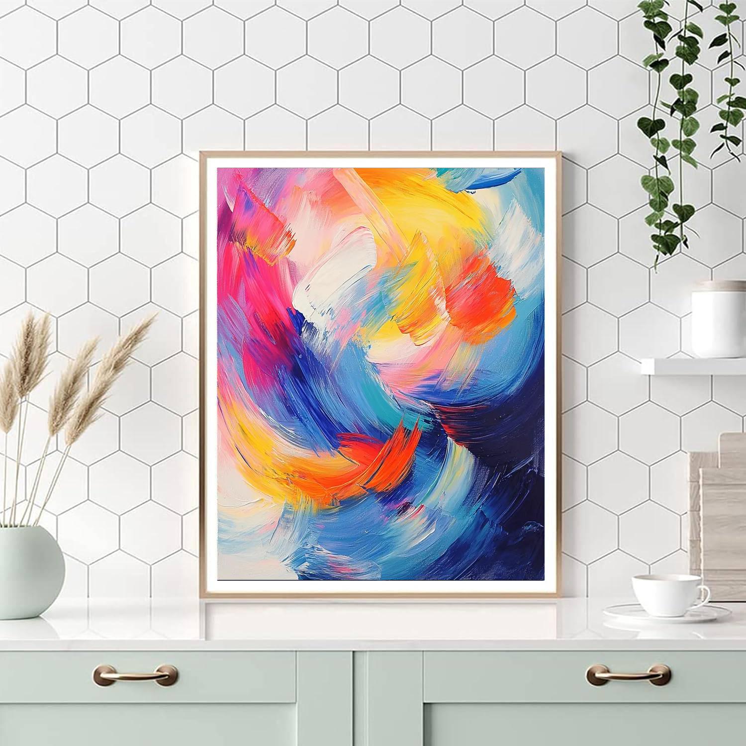 Edgar Degas Inspired Rippling Waves Of Color  Painting Number Kit