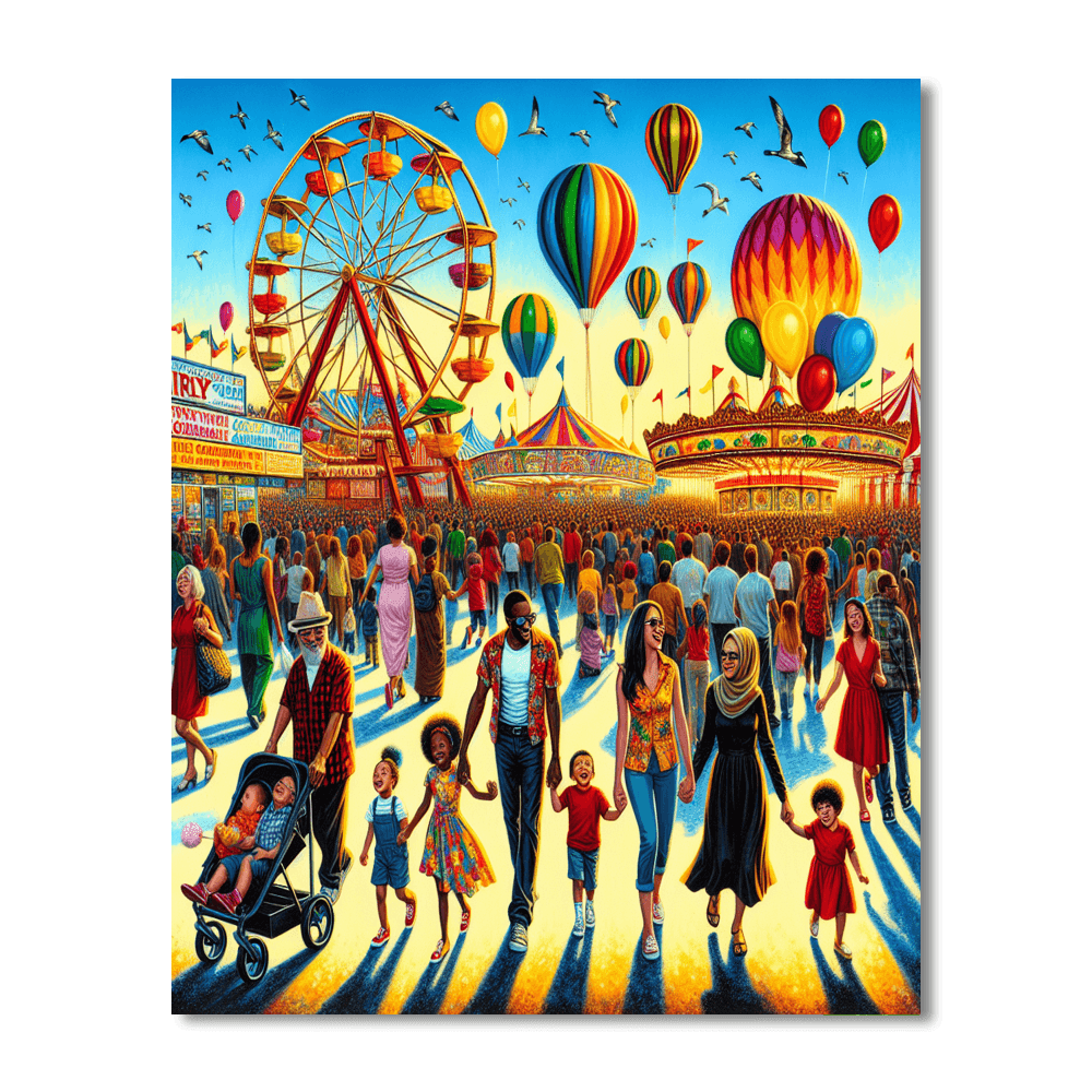 Cheerful Carnival Paint By Numbers Kits