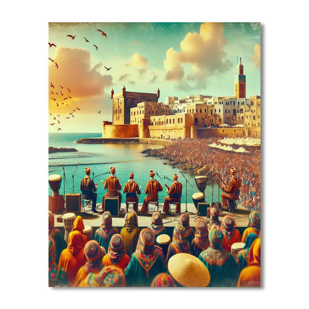 Essouira Gnaoua Festival - Morocco Numbered Painting Kits