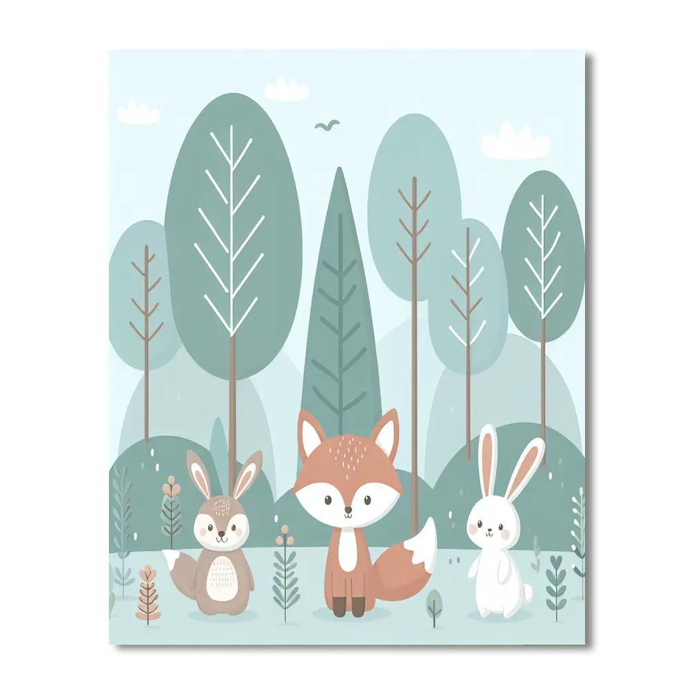 The Enchanted Woodland Paint By Numbers Art