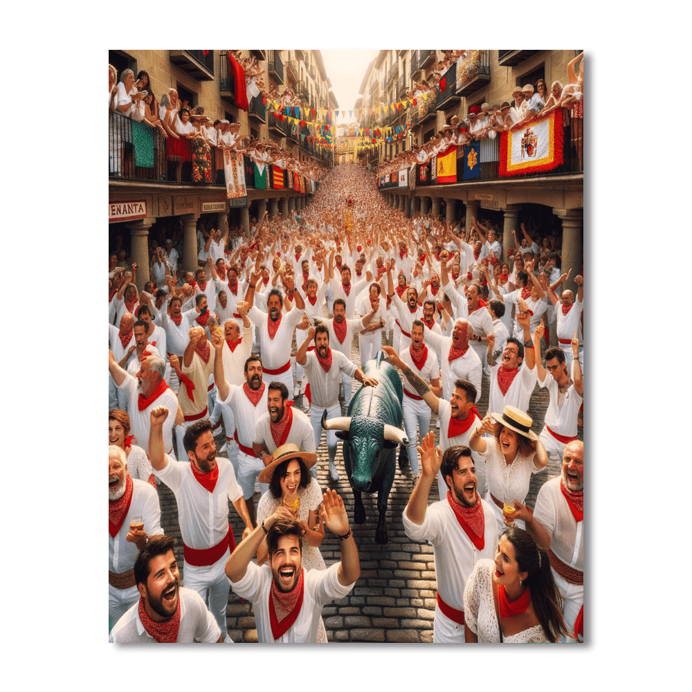 San Fermin Festival - Spain Painting By Numbers Kit