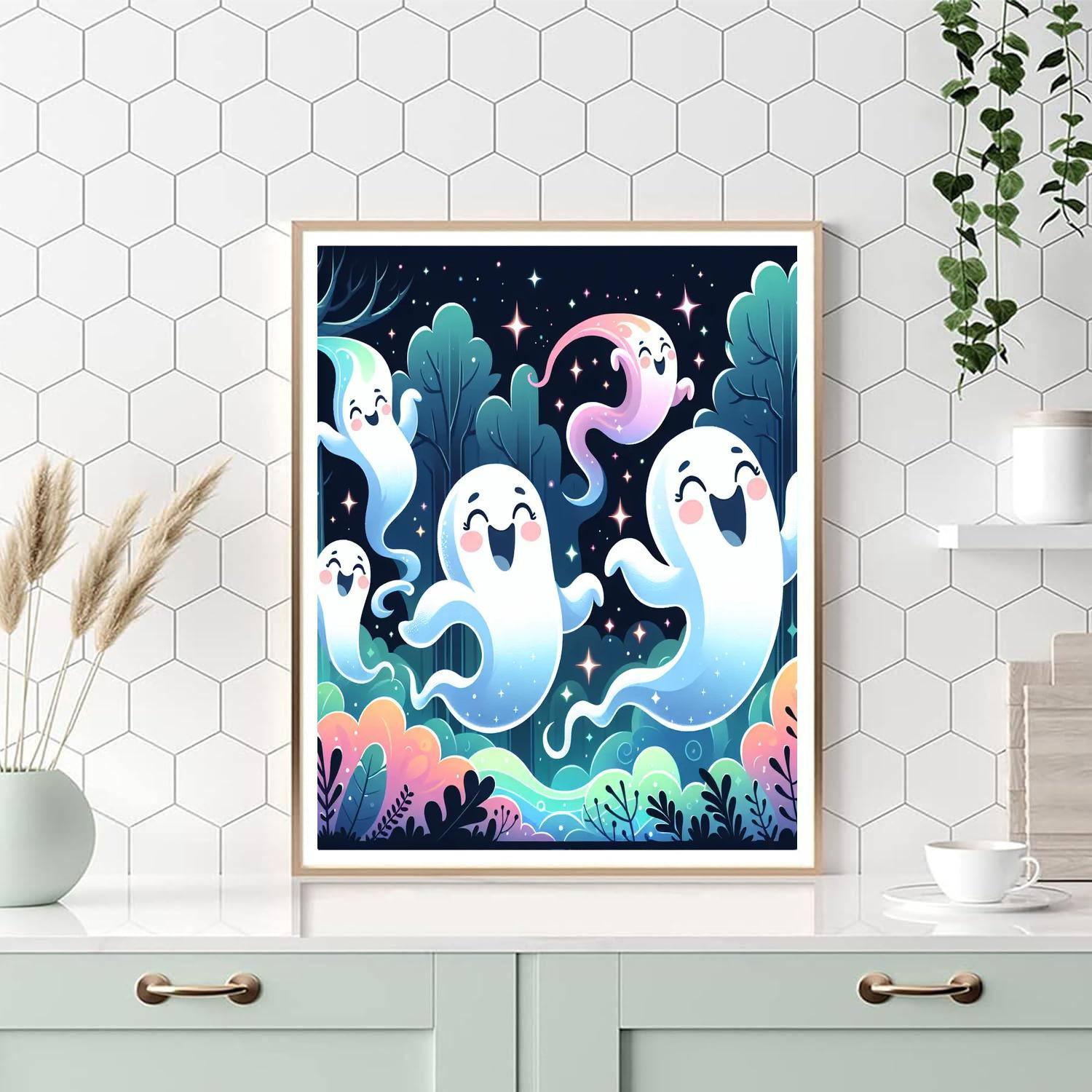 Galloping Ghosts Paint By Numbers Art