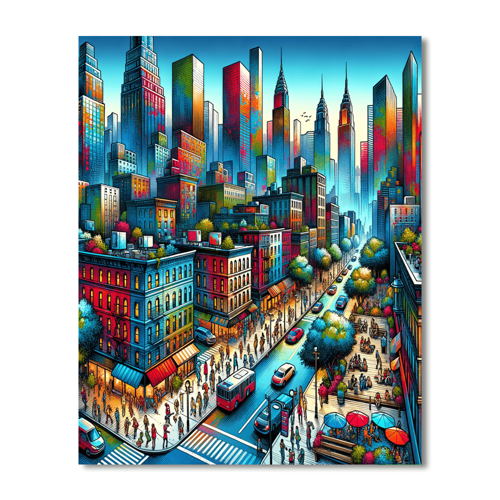 Cultural Cityscape Paint By Number