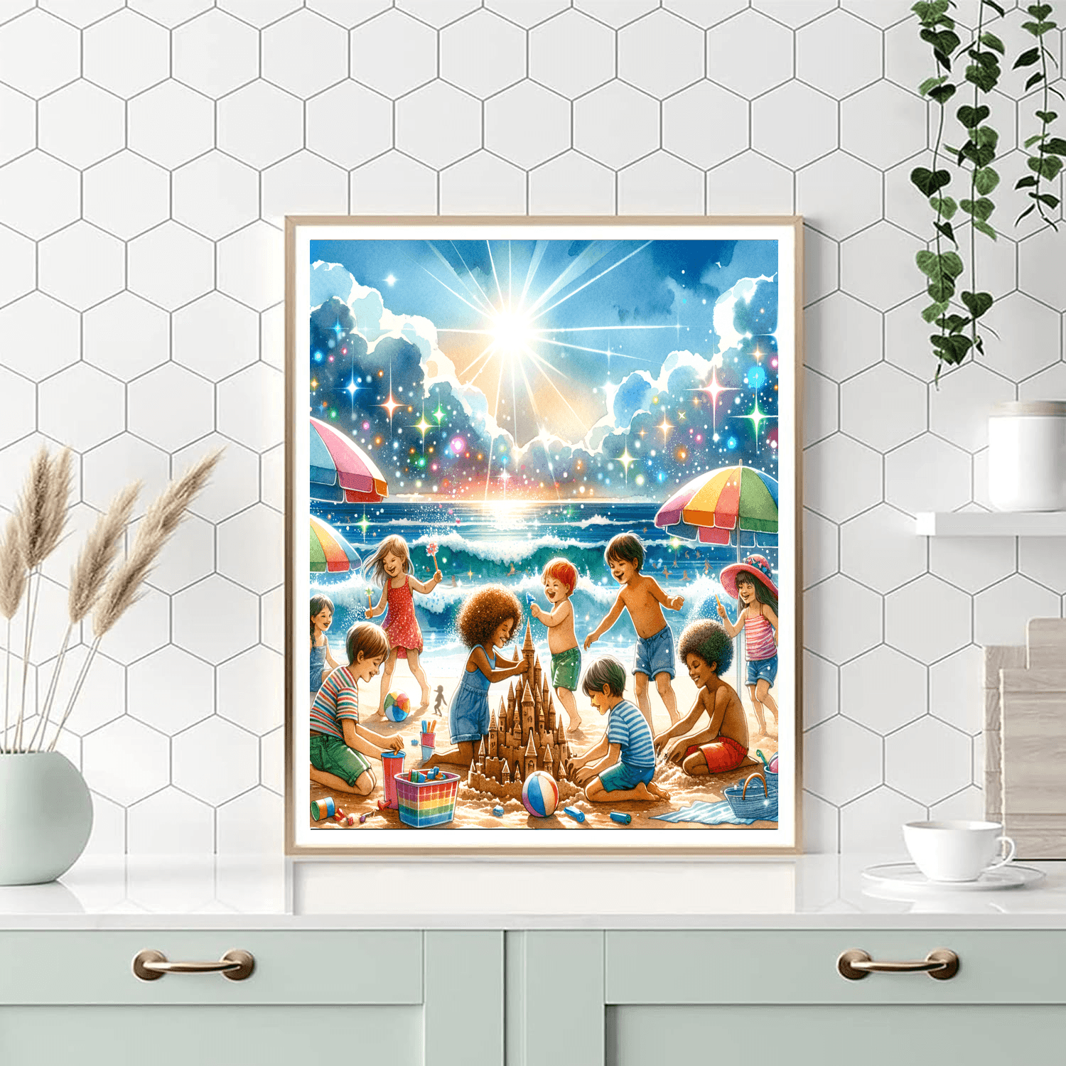 Sunny Beach Fun Paint By Numbers