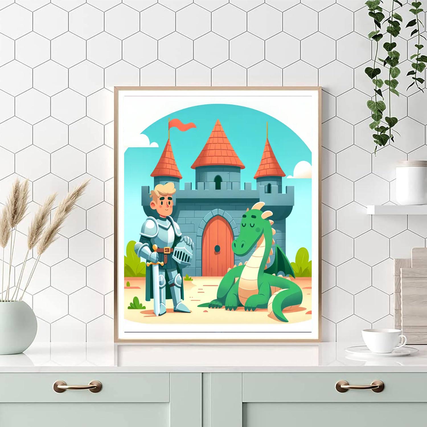Enchanted Kingdom Quest Paint By Numbers Art