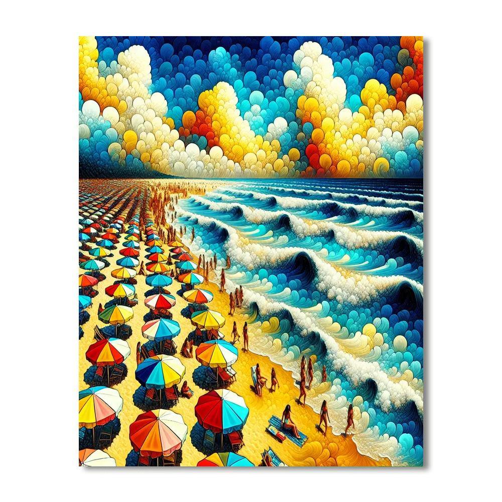 Breezy Summer Beach DIY Paint By Numbers