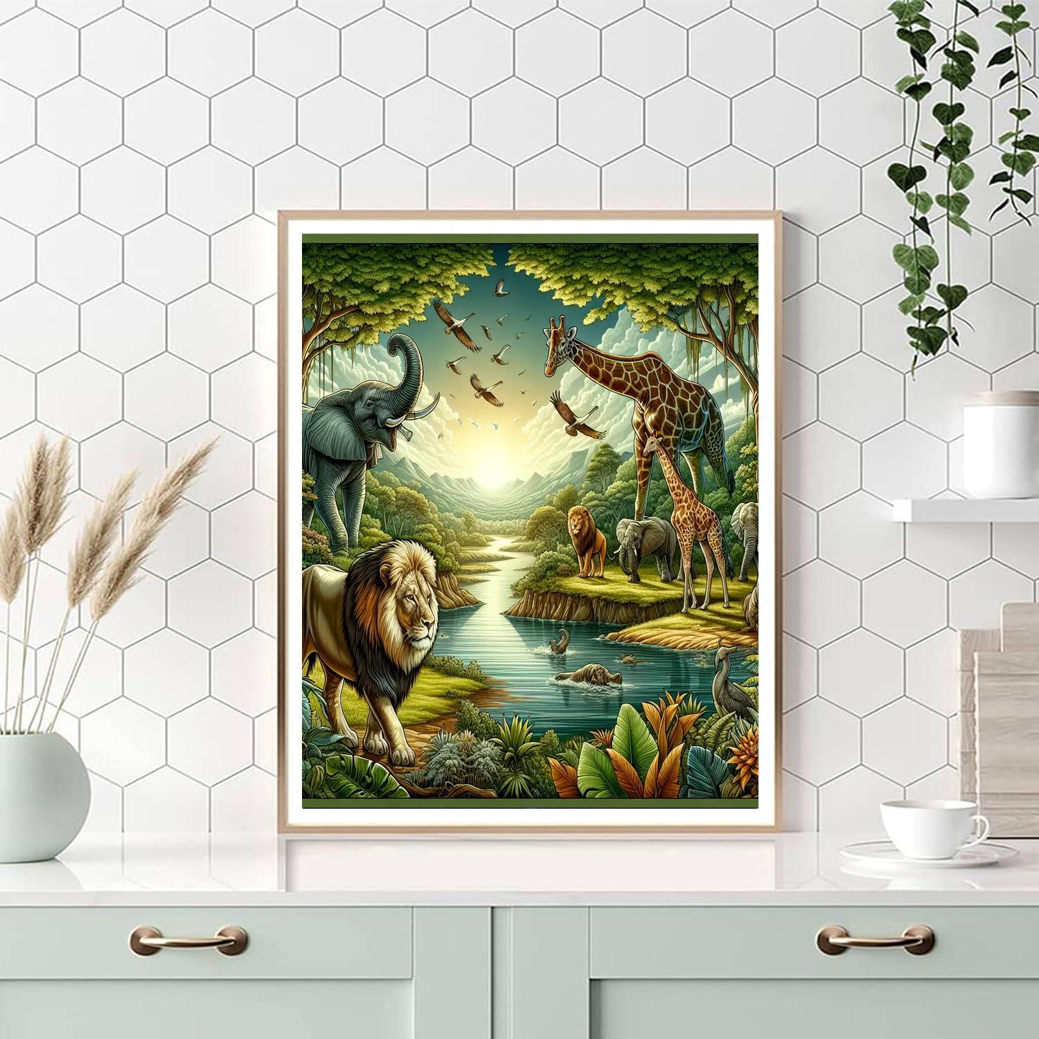 Wilderness Adventure Painting Number Kit