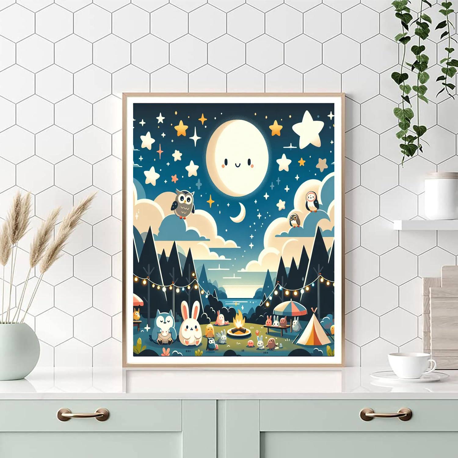 Dreamy Nighttime Stories Painting Number Kit