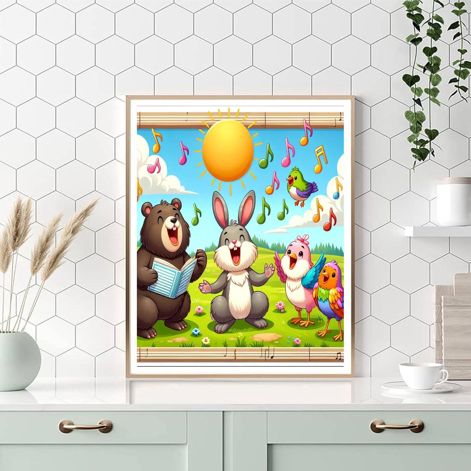 Happy Animal Sing-along Paint By Numbers Kits