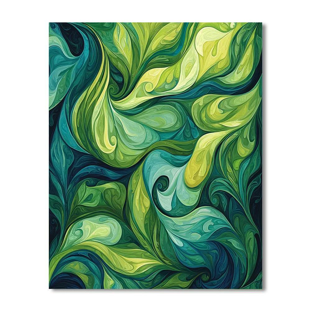 Leonardo Da Vinci Inspired Whirl Of Nature  Paint By Numbers Kits