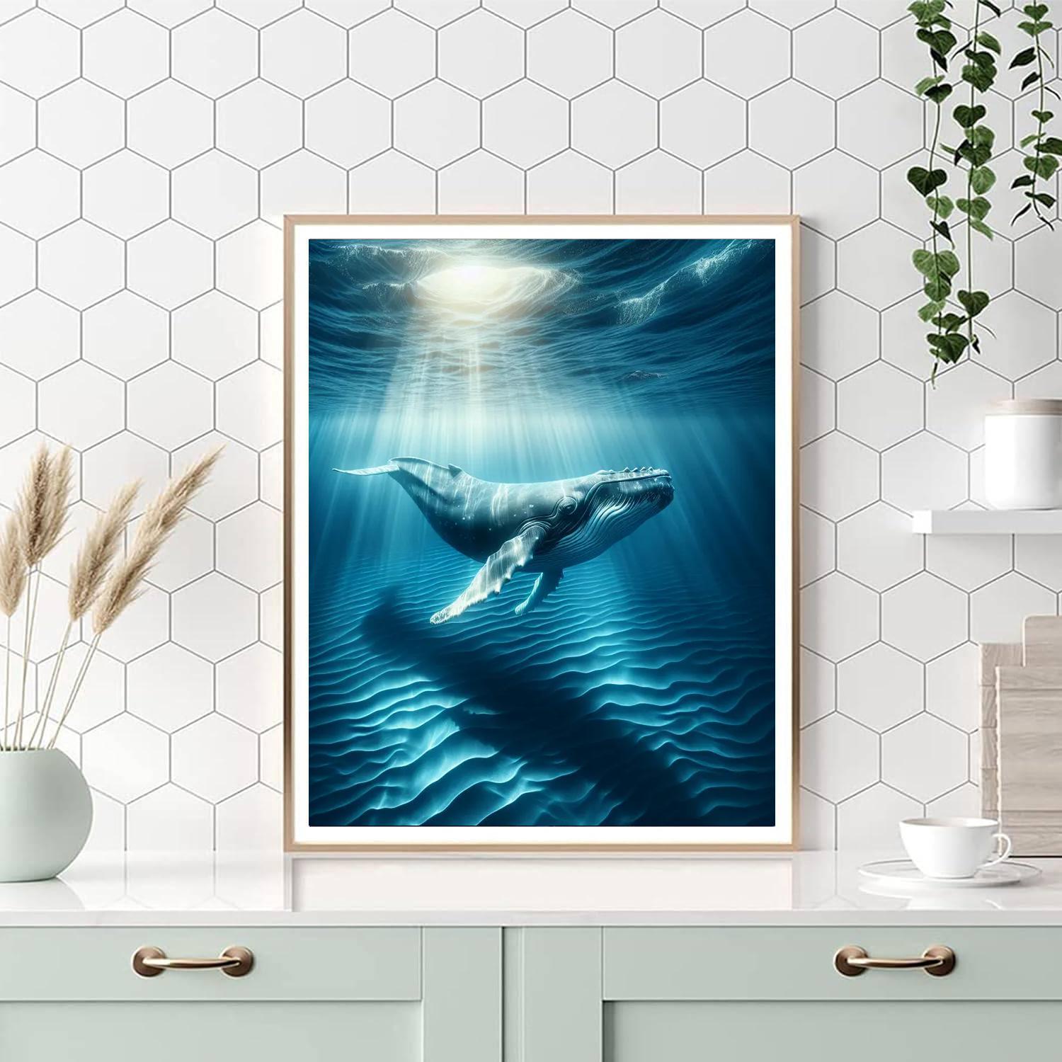 Whale's Deep Ocean Majesty Painting By Numbers Kit