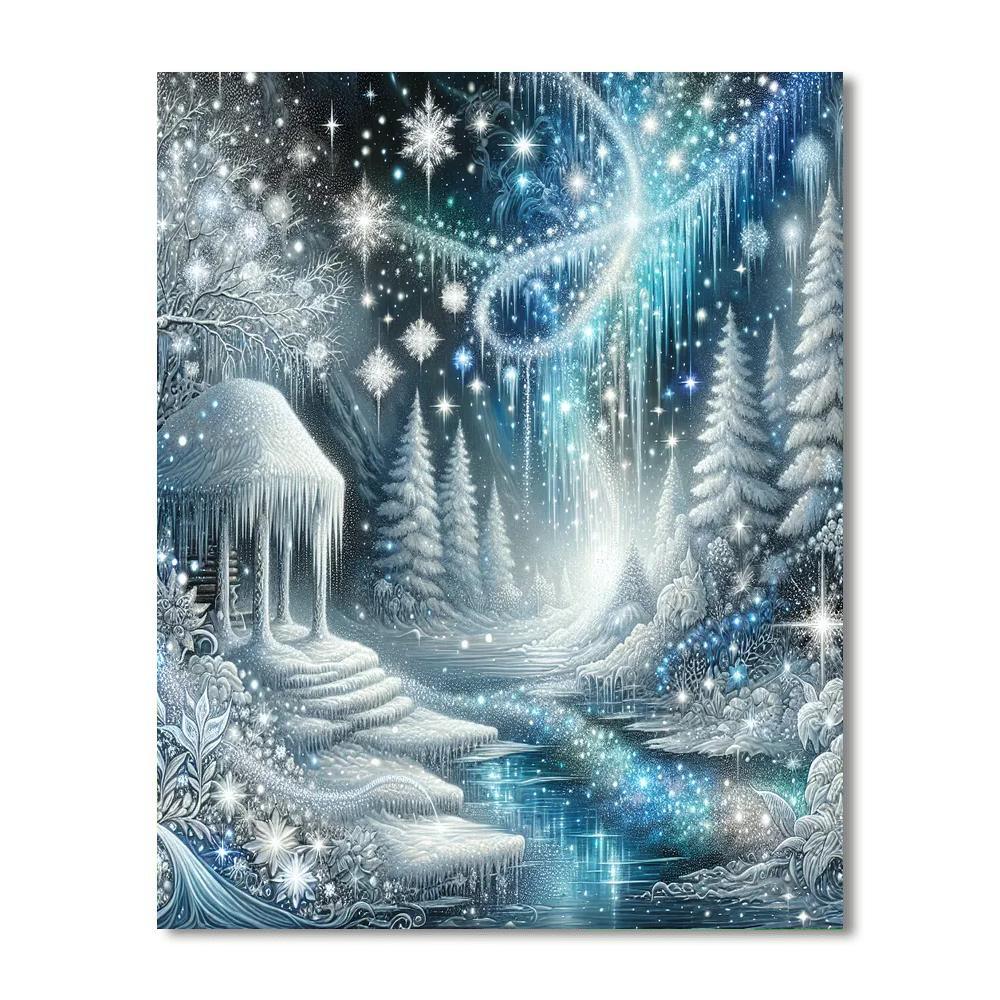 Frozen Winter's Breath Paint By Number