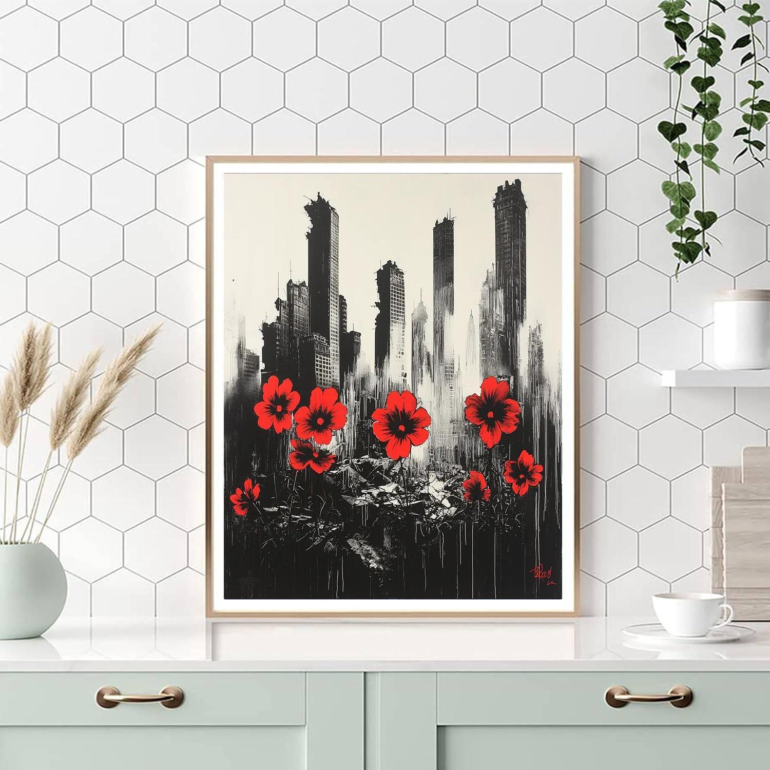 Banksy Inspired Redemption In Ruin  Painting By Numbers Kit