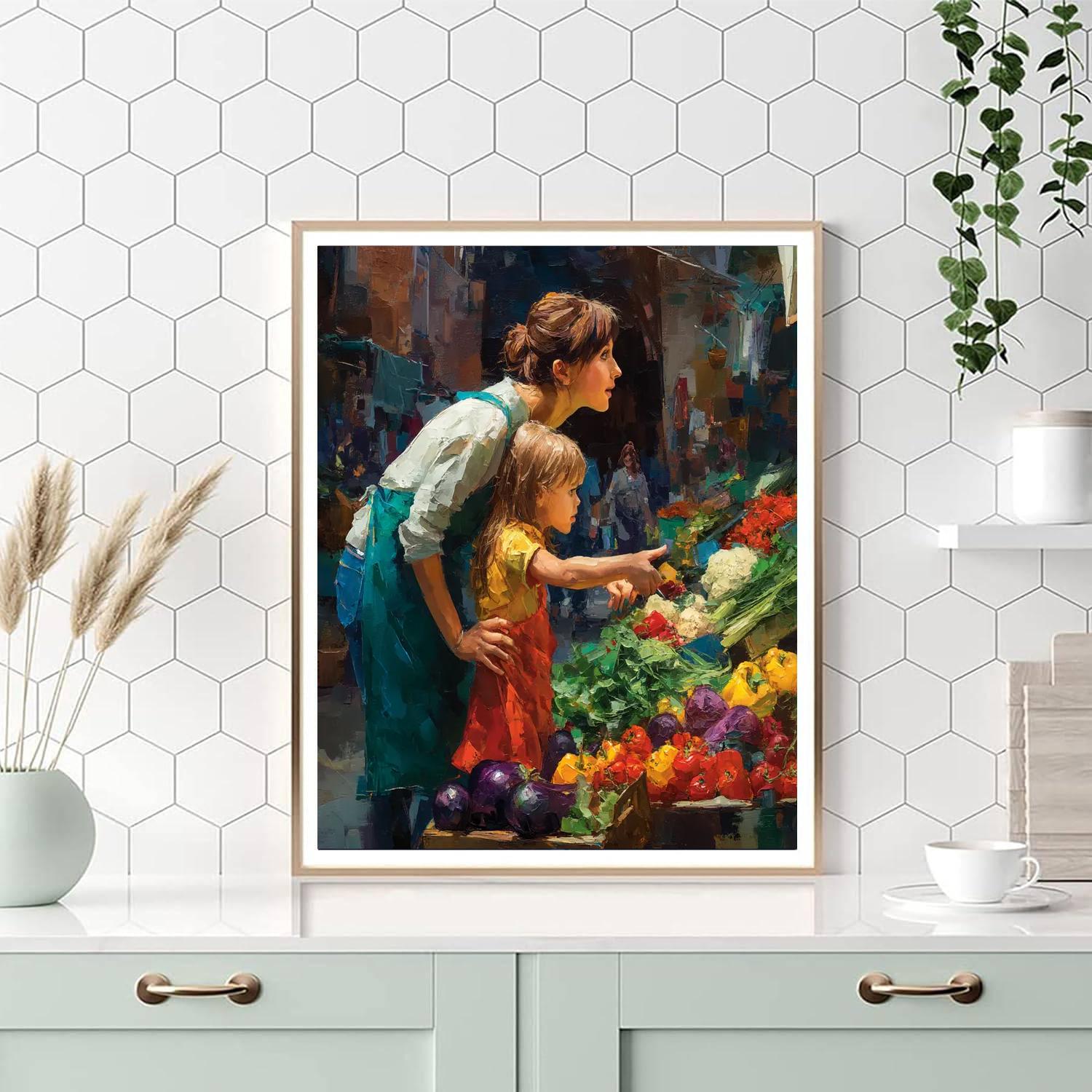 A Trip To The Farmer's Market Paint By Numbers Kits