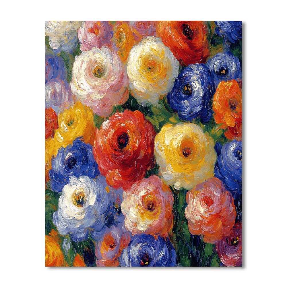 Pierre-Auguste Renoir Inspired Dreamlike Bloom  Numbered Painting Kits