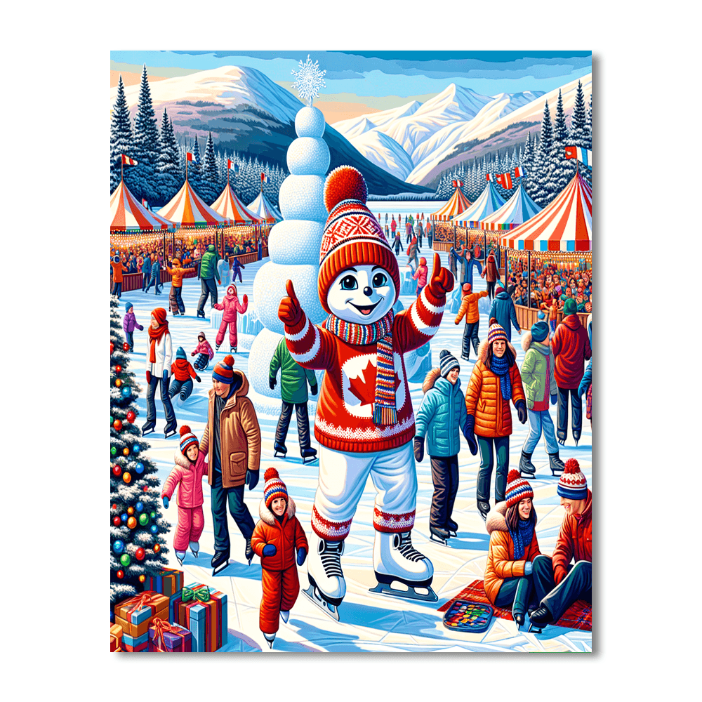 Quebec Winter Carnival - Canada Paint By Color