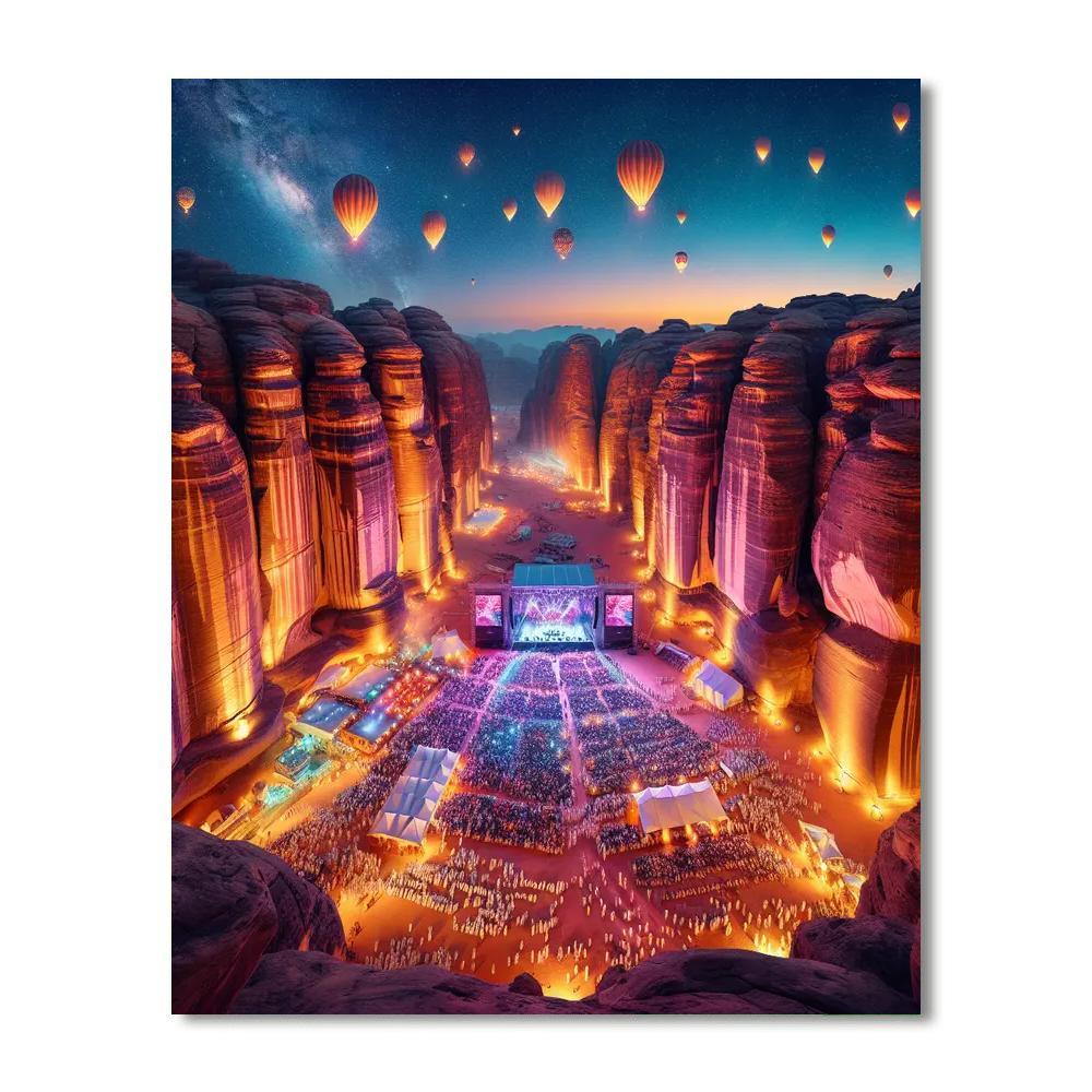 Al Ula Winter At Tantora Festival - Saudi Arabia Numbered Painting Kits