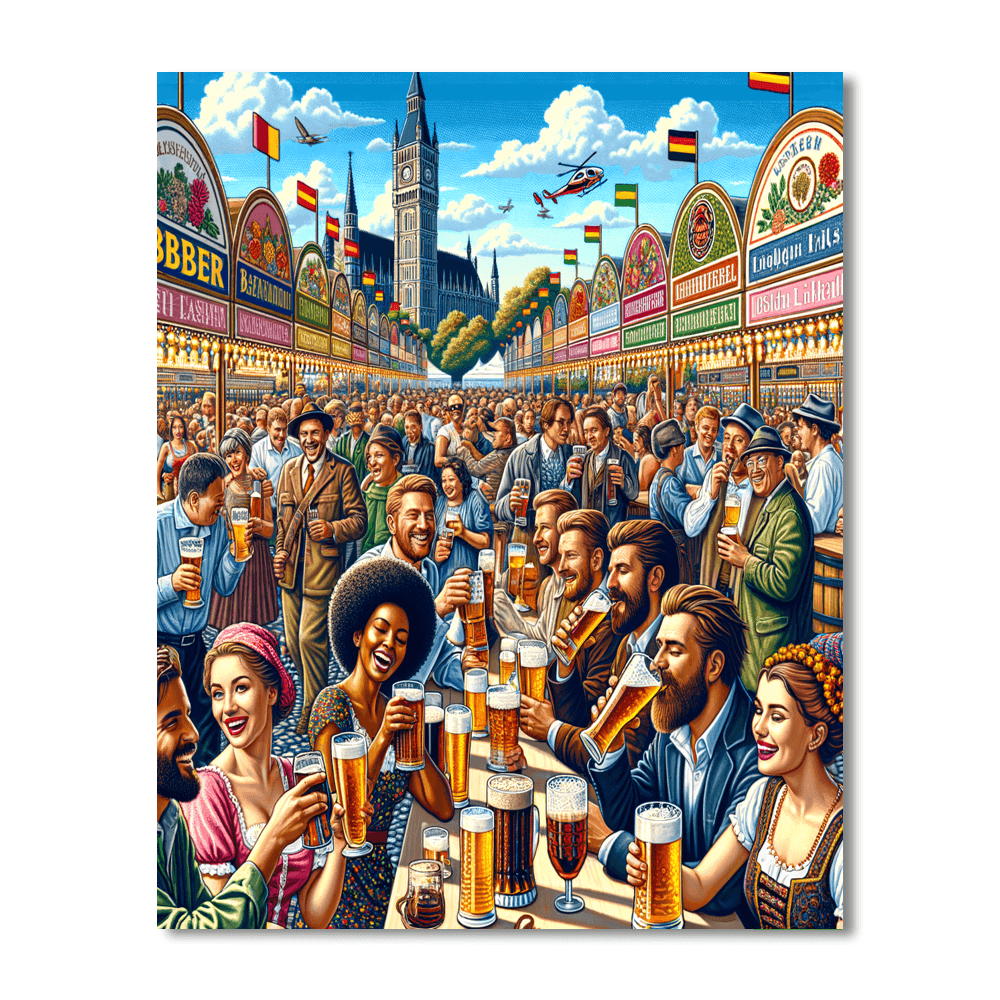 The Chengdu International Beer Festival Painting By Numbers Kit