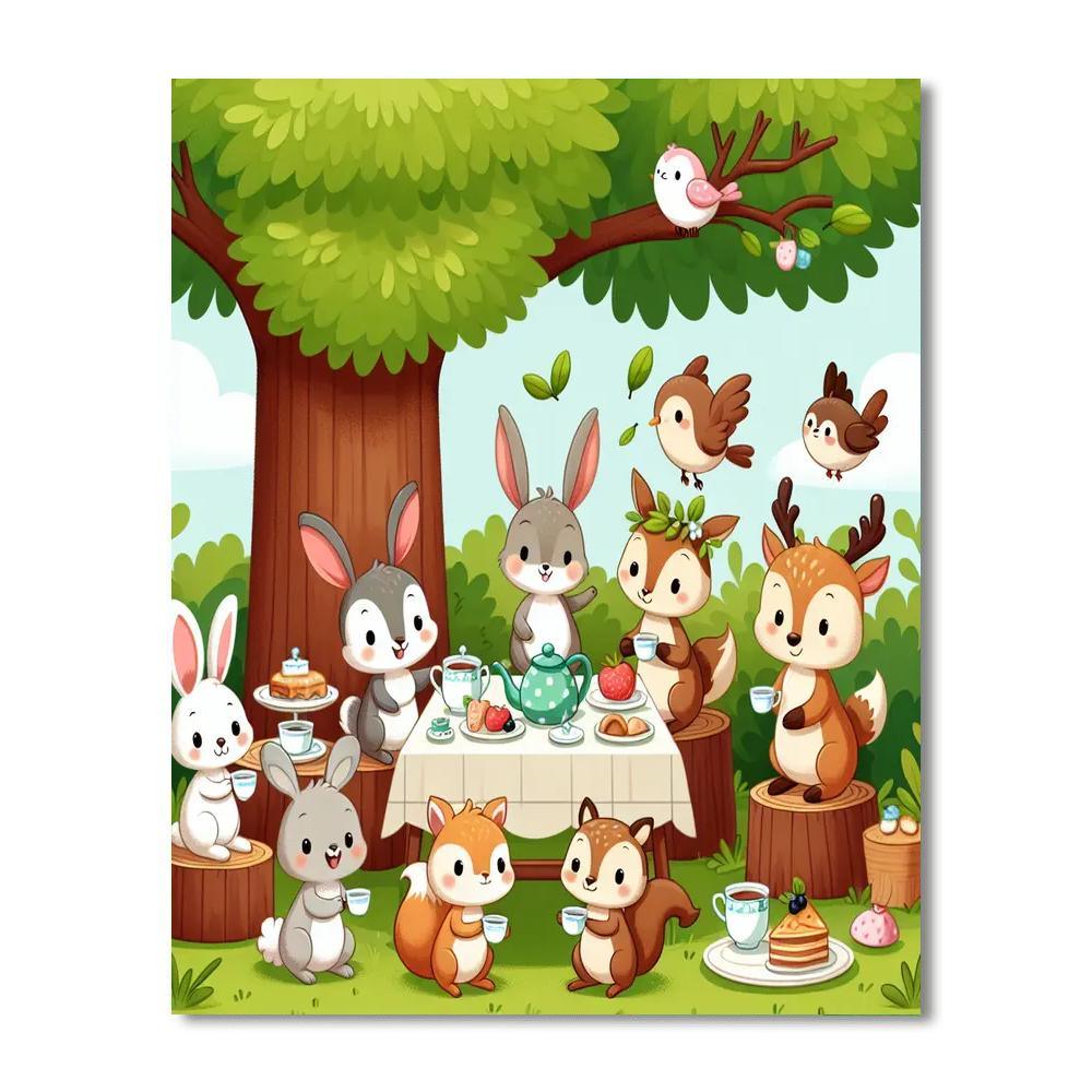 Tranquil Tea Party Paint By Color