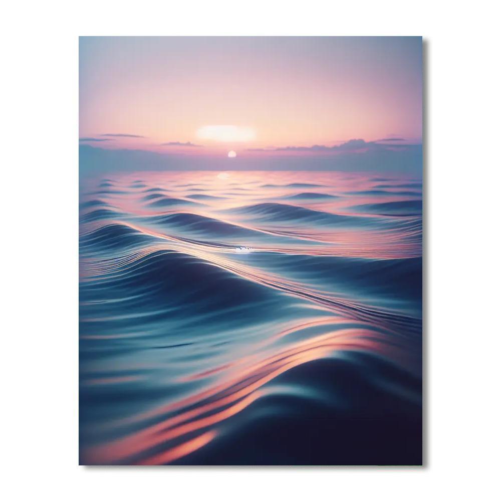 Calming Ocean Breeze Number Painting
