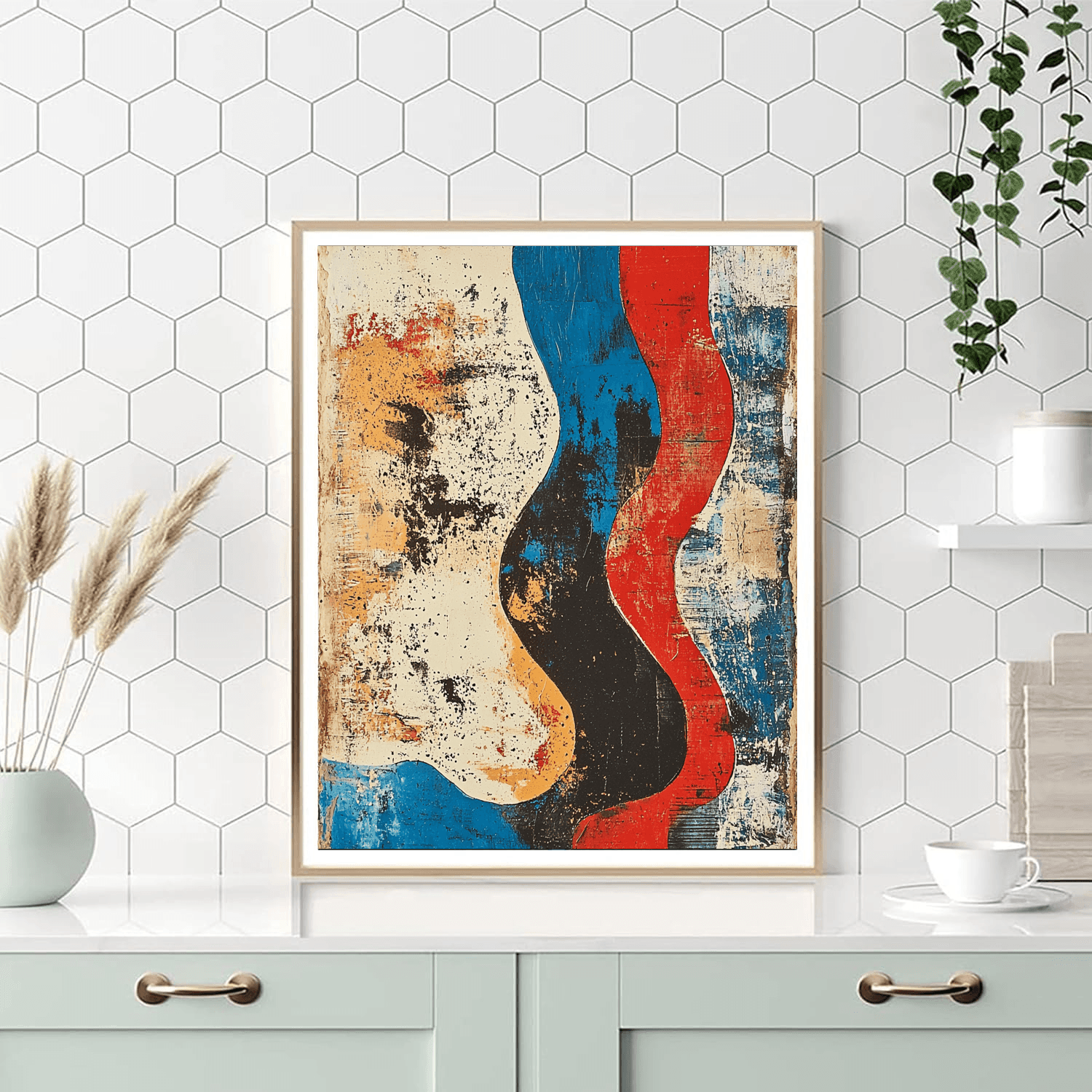 Jean Dubuffet Inspired Tribal Dreamscape  Paint By Color