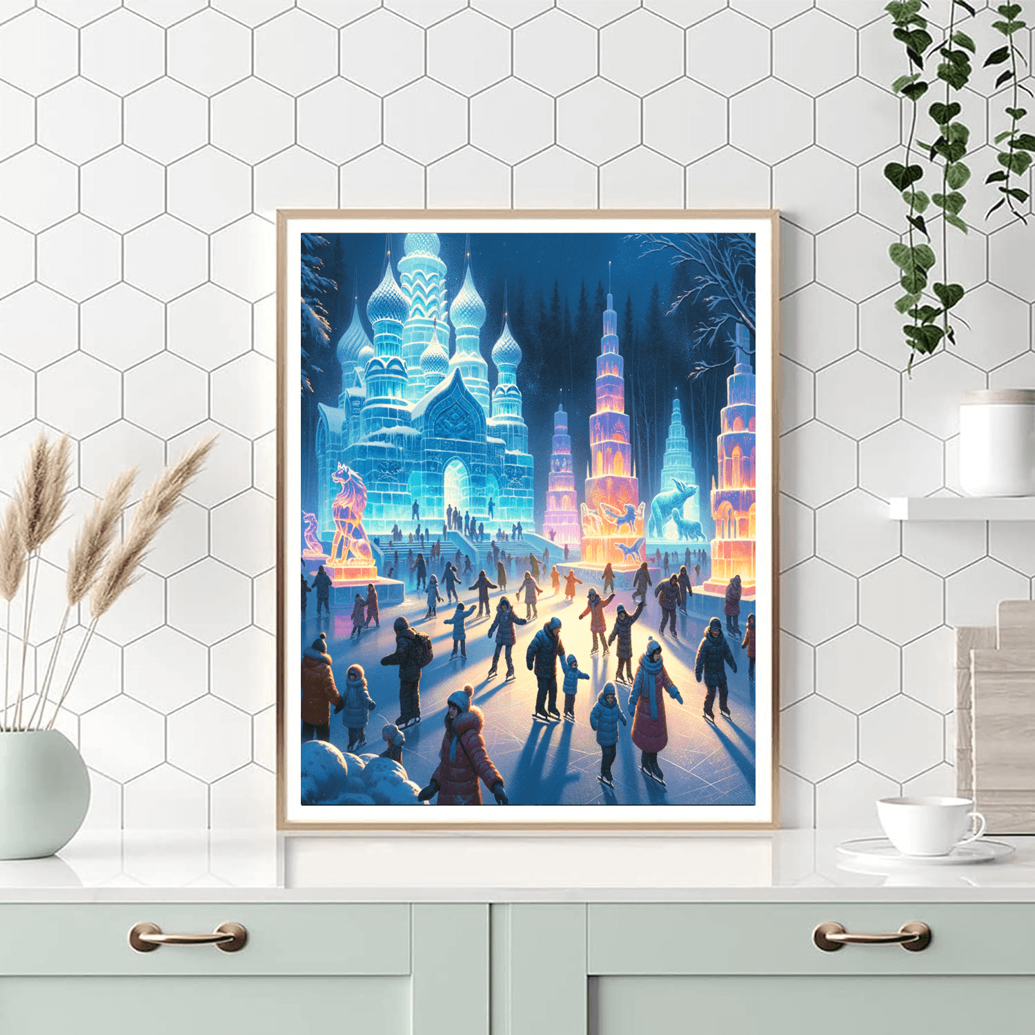 The Snow And Ice Festival DIY Paint By Numbers