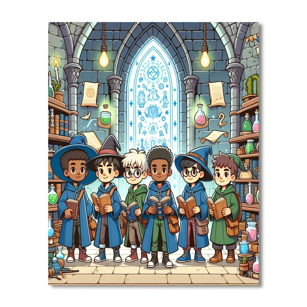 Wizards Of The Enchanted Tower Painting Number Kit