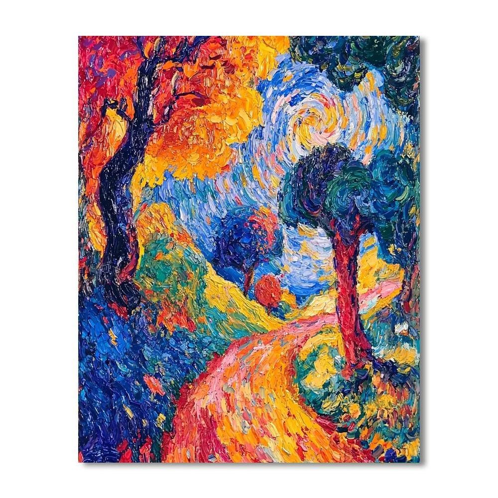 Paul Cézanne Inspired Whirling Colors Of Emotion  Paint By Color