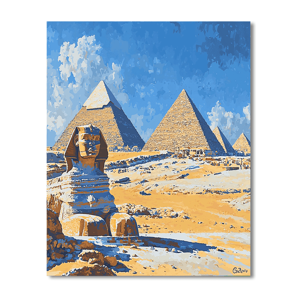 Pyramids Of Giza - Egypt DIY Paint By Numbers