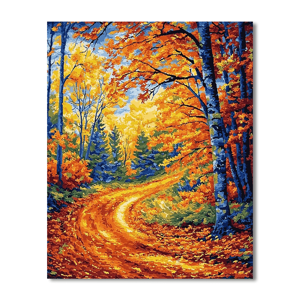 Vincent Van Gogh Inspired Rhythmic Autumn Dance  Paint By Numbers Kits