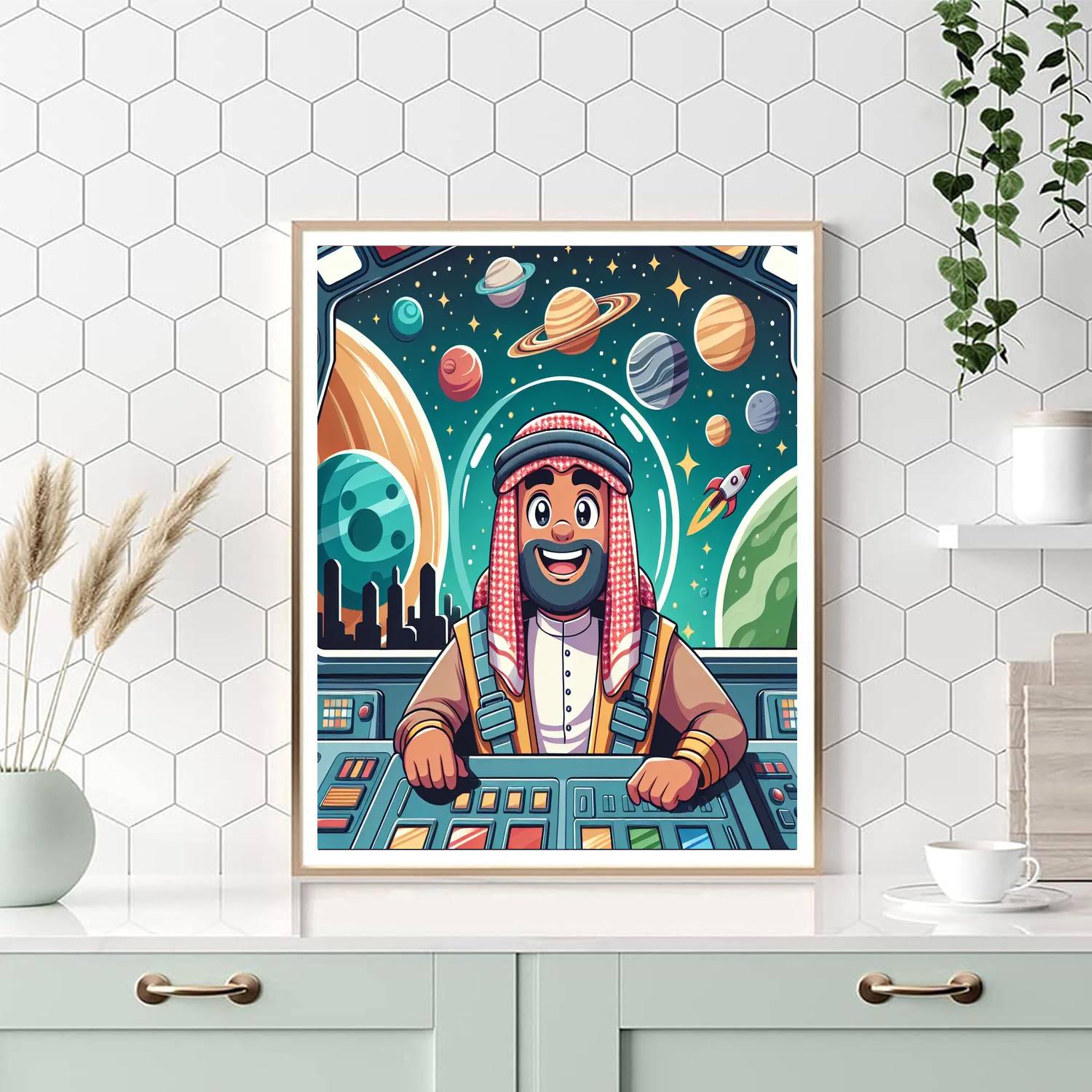 Friendly Space Cadet Numbered Painting Kits