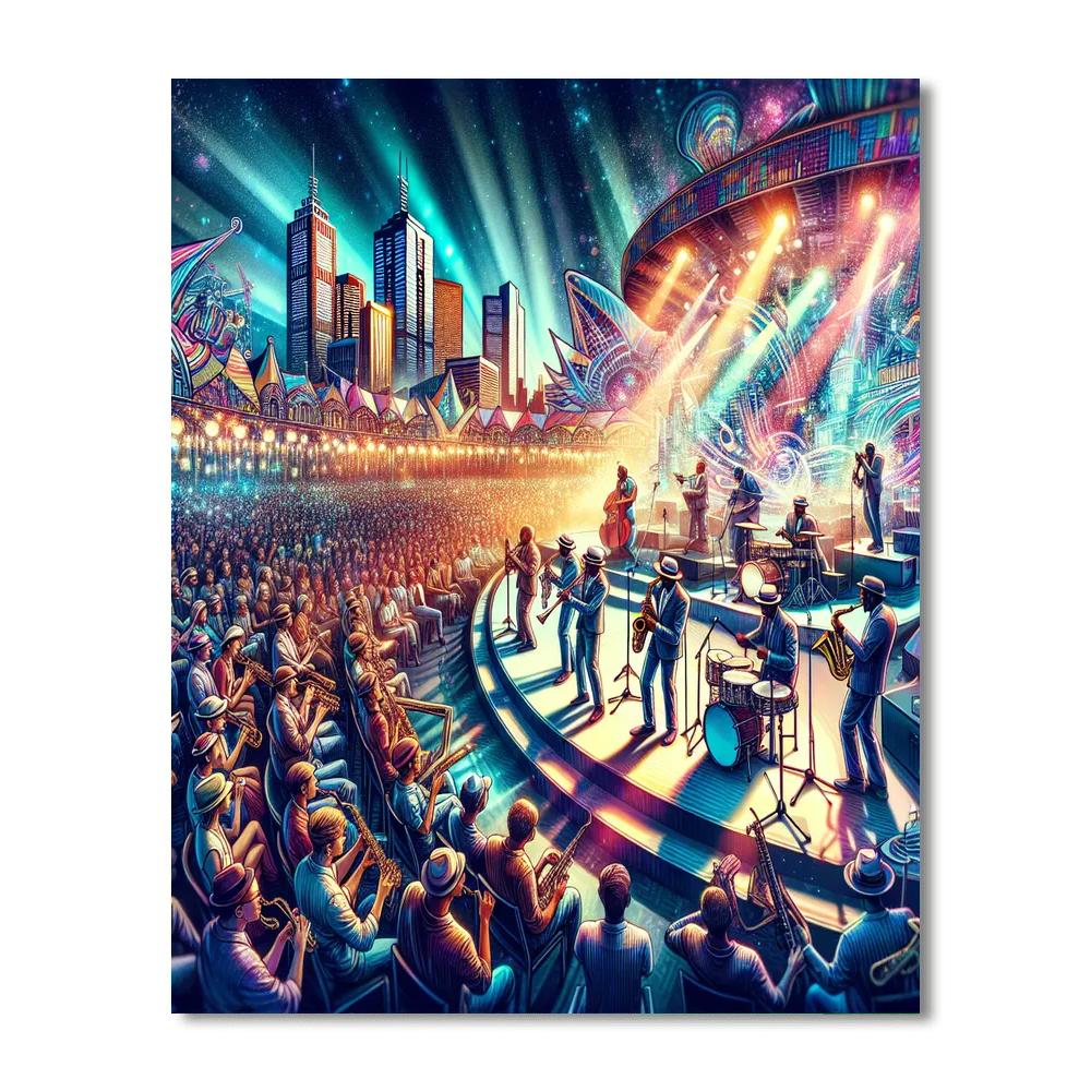 Melbourne International Jazz Festival - Australia Paint By Color