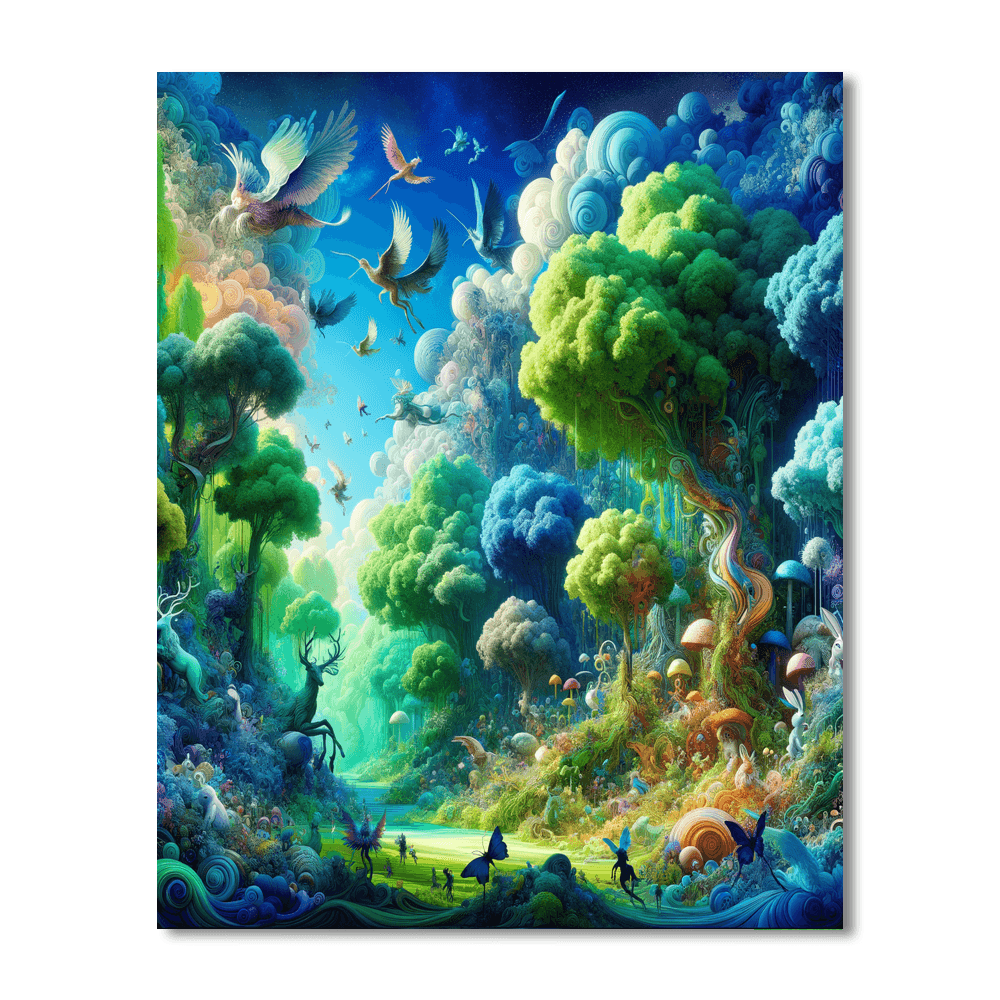 Magical Forest Whimsy Paint By Number