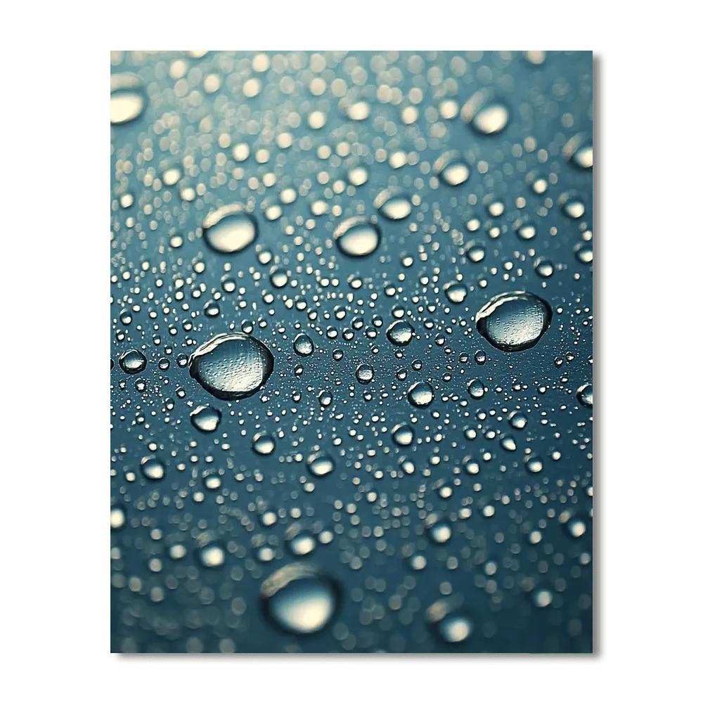 Leonardo Da Vinci Inspired Glistening Raindrops  Paint By Numbers