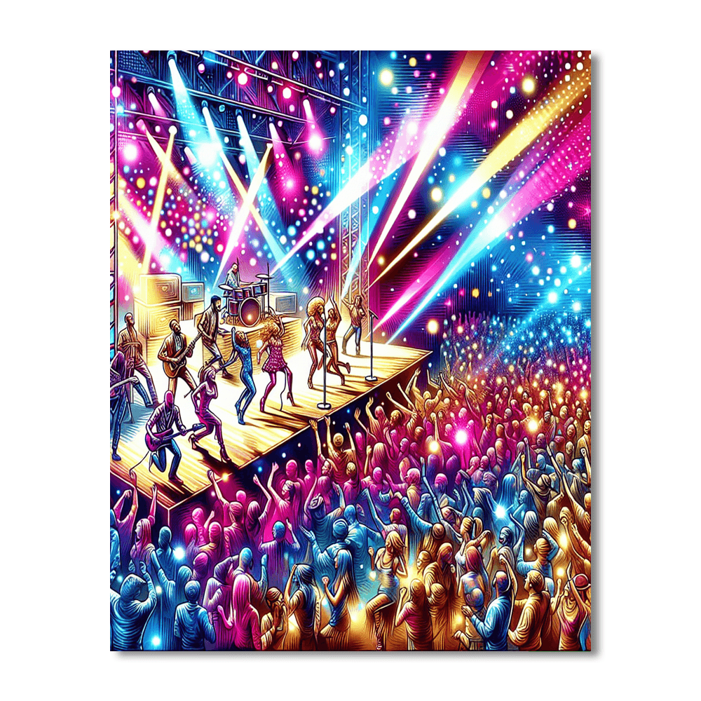 Vibrant Musical Festival Paint By Numbers Kits