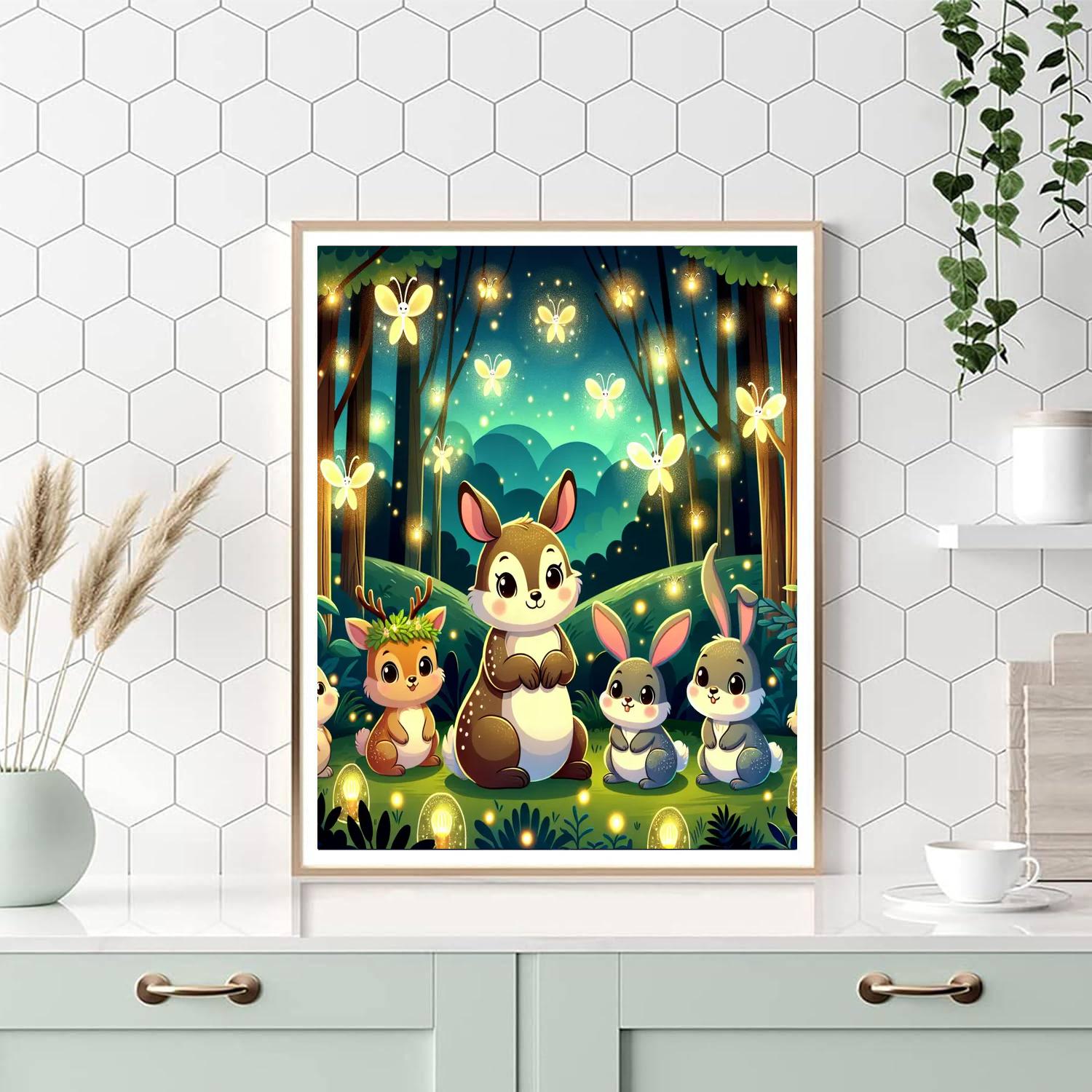Firefly Forest Fables Numbered Painting Kits