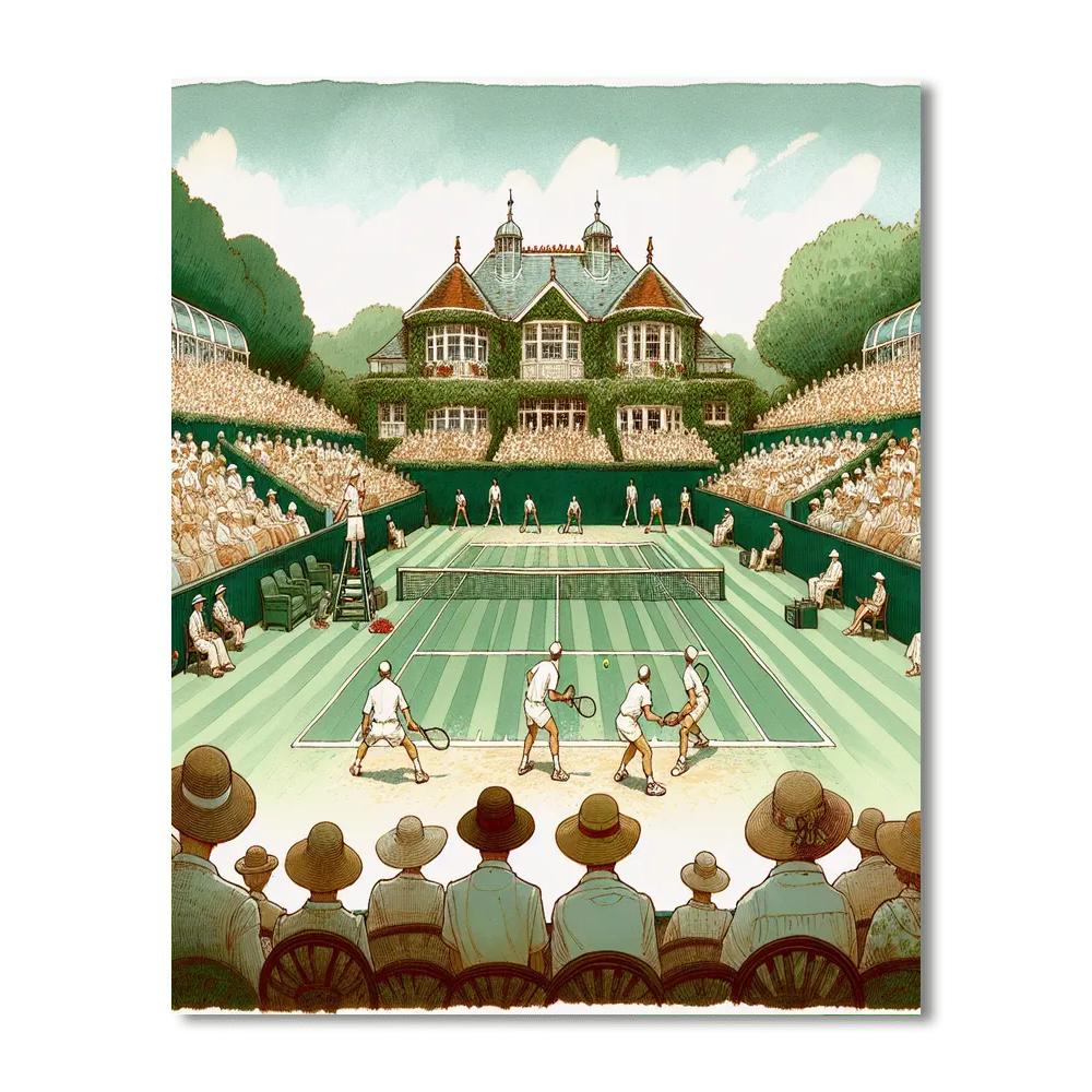 Wimbledon Lawn Tennis Championships - England Numbered Painting Kits