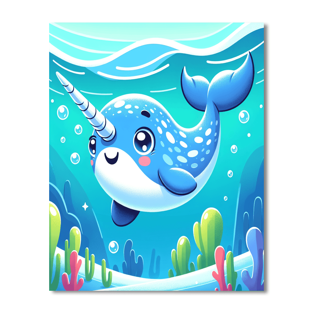 Nifty Narwhal Paint By Color