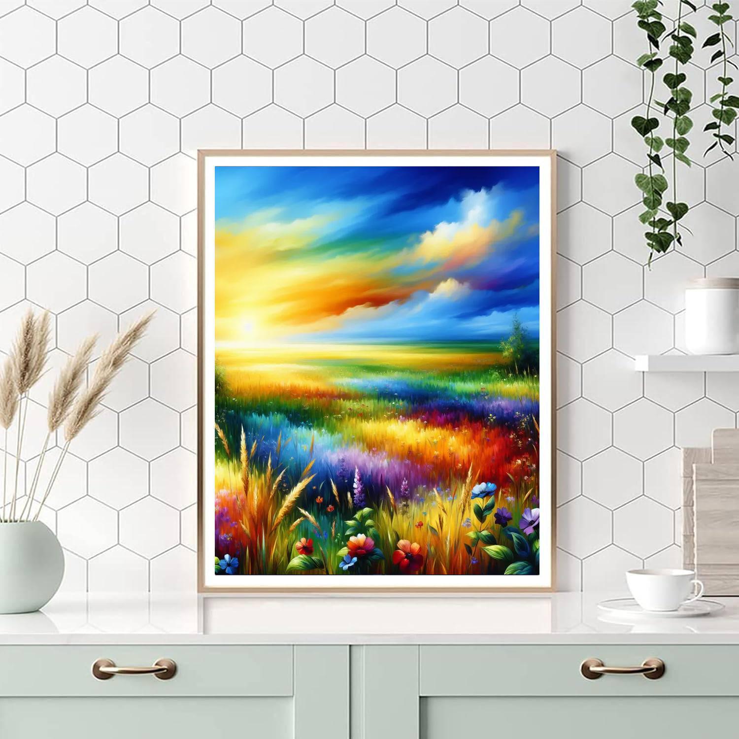 Summer Meadow Glory Numbered Painting Kits