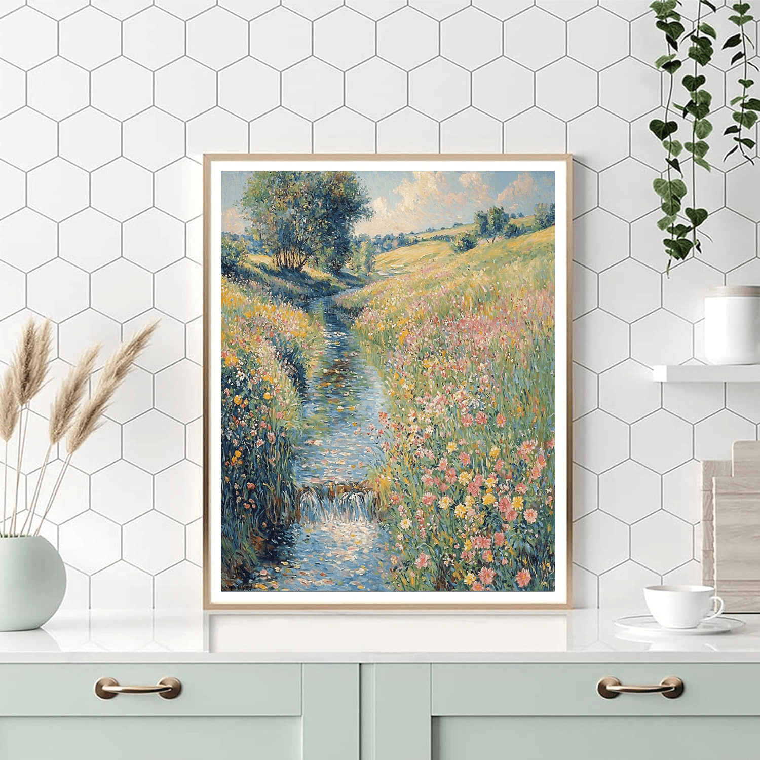 Pierre-Auguste Renoir Inspired Serene Meadows  Paint By Numbers Art