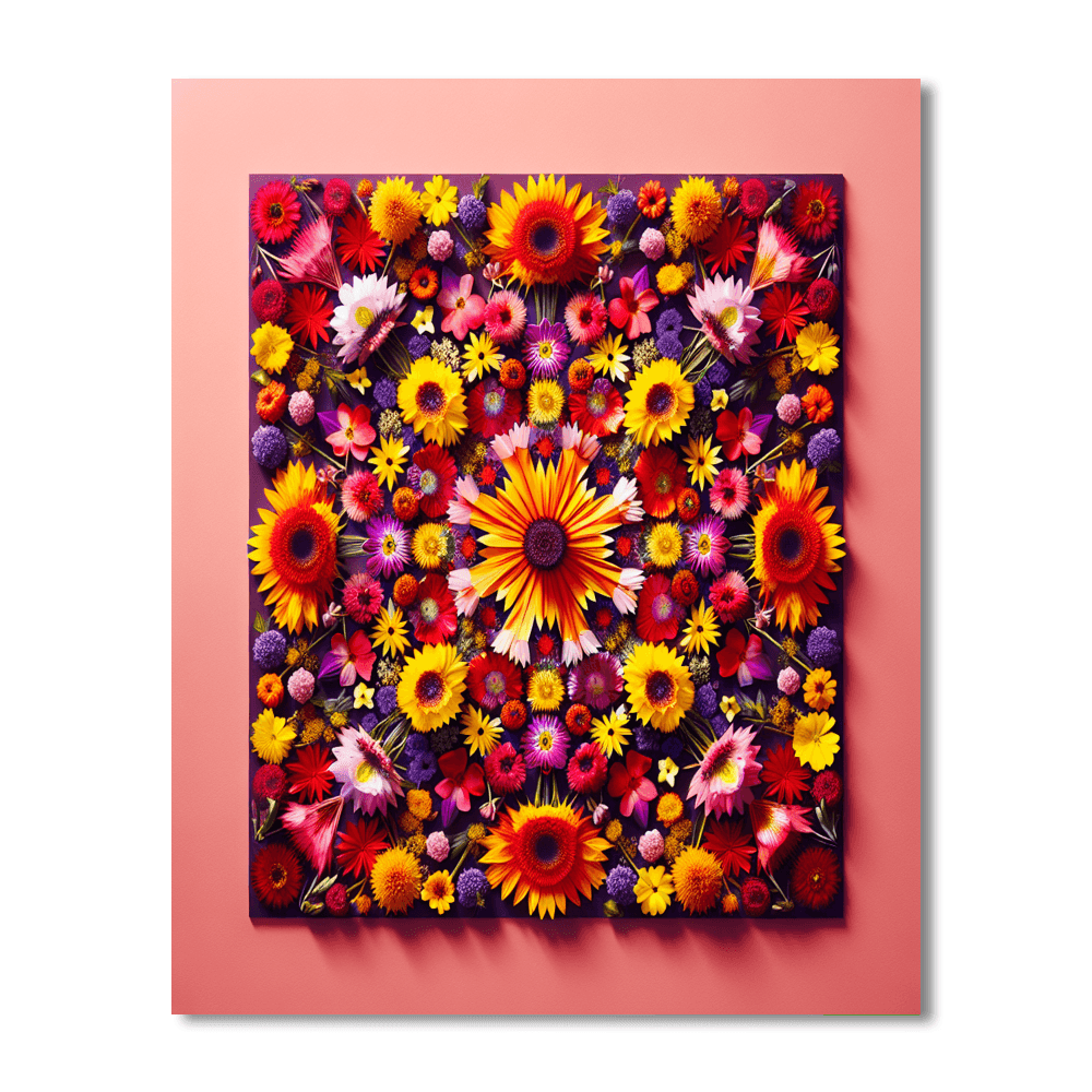 Kaleidoscope Flowers Paint By Numbers