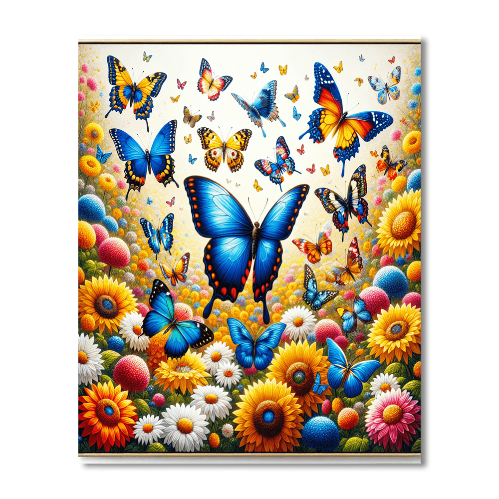 Beautiful Butterfly Ballet Painting Number Kit