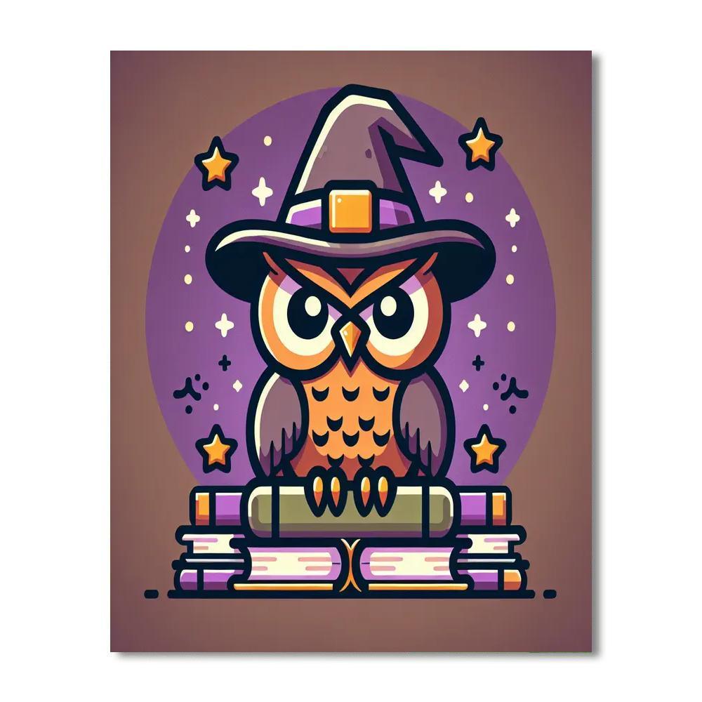 Wise Wizarding Owl Paint By Color