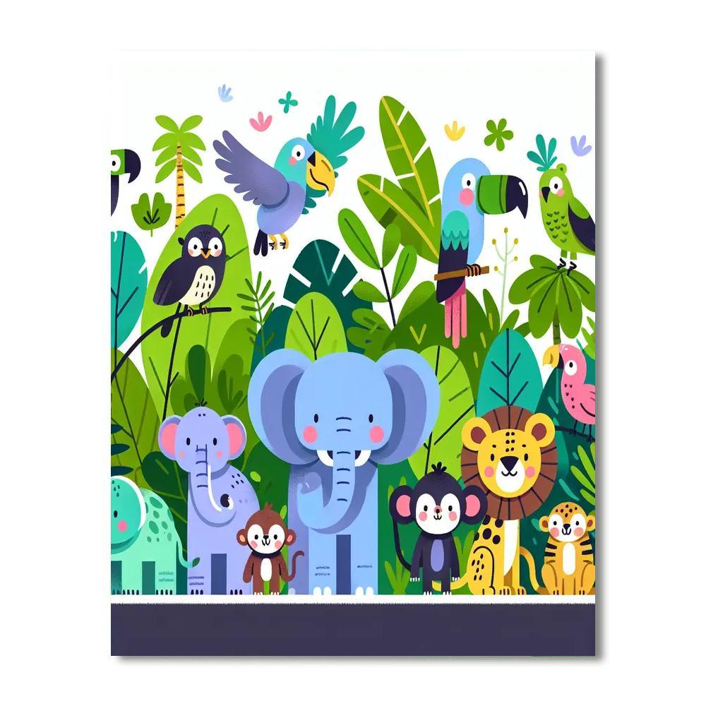 Jungle Parade Fiesta Numbered Painting Kits