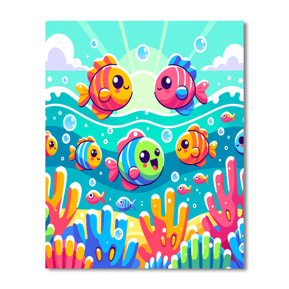 Wonderful Underwater World Paint By Number