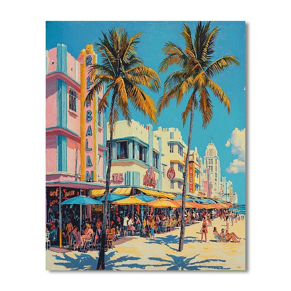 The Art Deco District Painting Number Kit